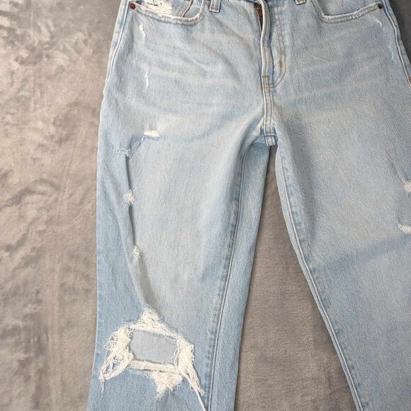 Abercrombie &‎ Fitch The Boyfriend Mid Rise blue jeans distressed vintage Y2K - Picture 6 of 10